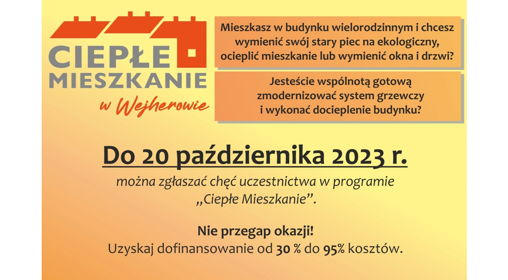 „Ciepłe Mieszkanie” – zgłoś chęć uczestnictwa w programie