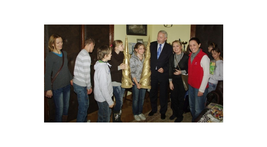 Dzieci z wizytą u prezydenta miasta