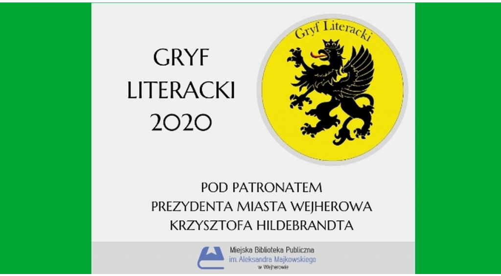 Biblioteka organizuje konkurs Gryf Literacki 2020