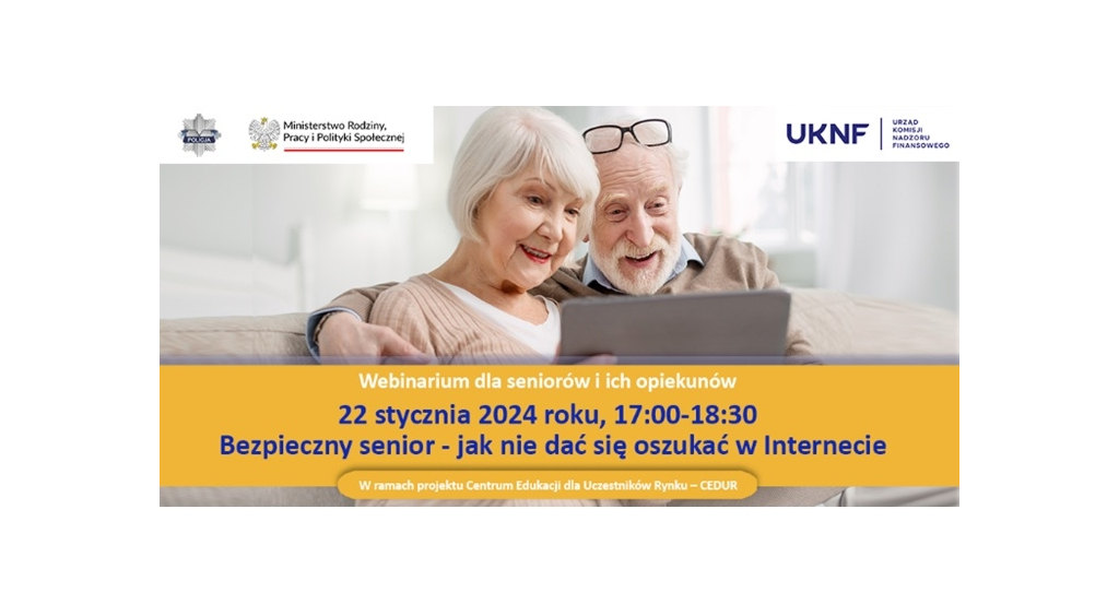 Spotkanie online dla seniorów – Jak nie dać się oszukać w Internecie