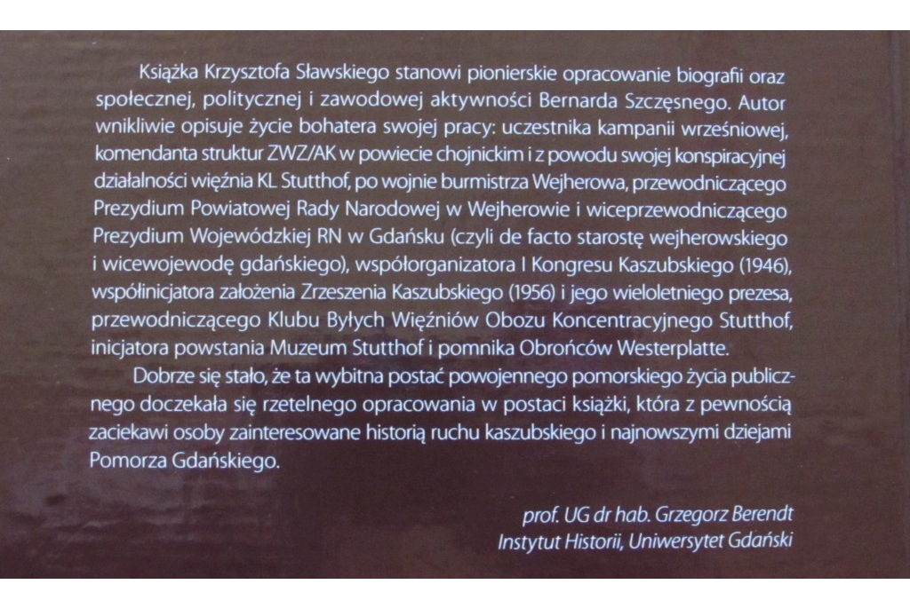 Krzysztof Sławski o burmistrzu Bernardzie Szczęsnym