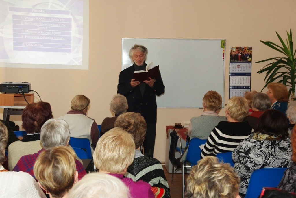 Spotkanie z poetą Zbigniewem Jablońskim w WUTW YMCA - 05.02. 2014