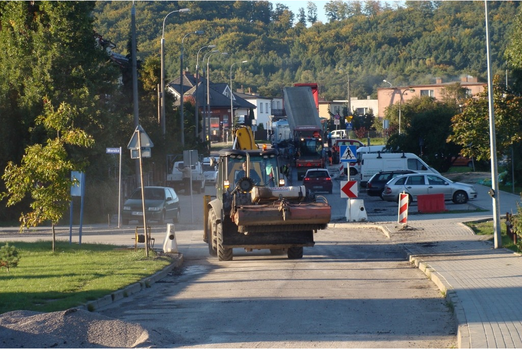 Dobiega końca budowa ulic Morskiej i Konoponickiej - 30.09.2013