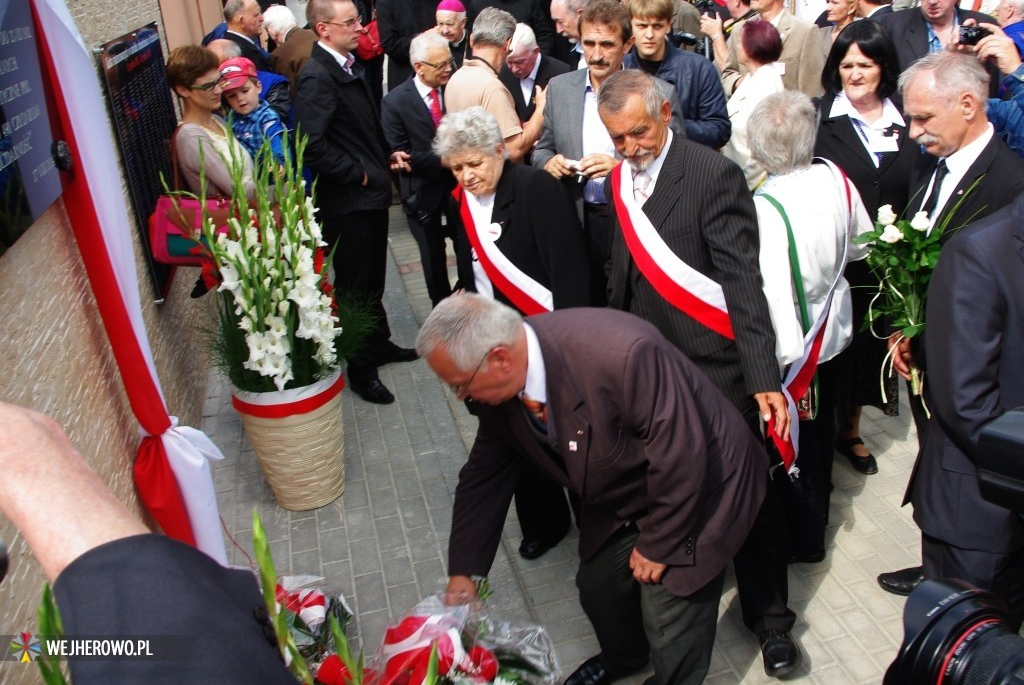 Zjazd Strzebielinkowców - odsłonięcie tablicy pamiątkowej - 17.08.2014