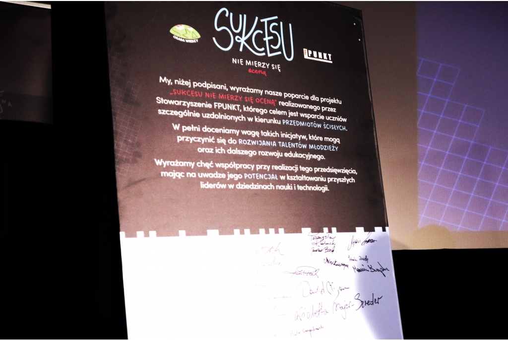 Inauguracja projektu Sukcesu nie mierzy się oceną
