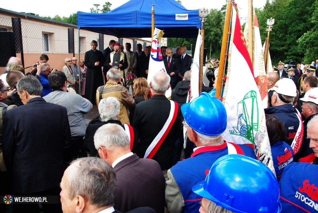 Zjazd Strzebielinkowców - odsłonięcie tablicy pamiątkowej - 17.08.2014