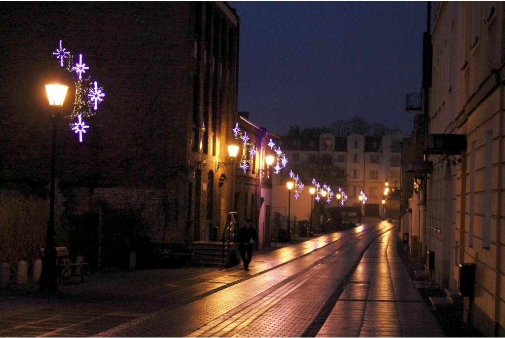 Iluminacje świetlne w Wejherowie-centrum