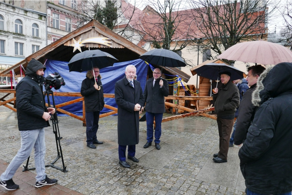 Otwarcie Szopki Betlejemskiej na rynku