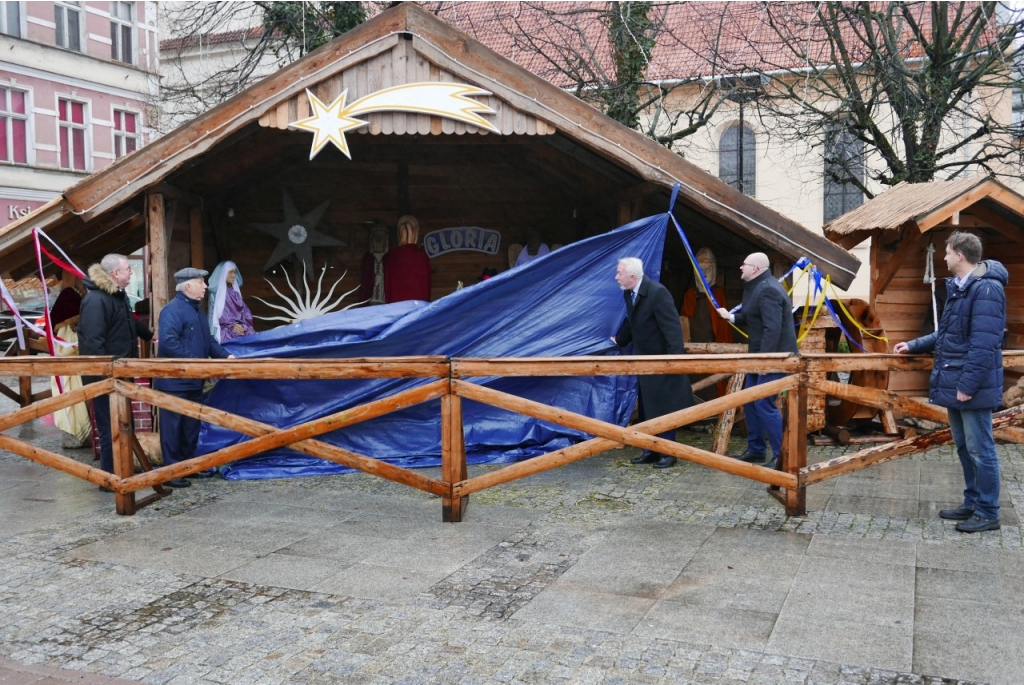 Otwarcie Szopki Betlejemskiej na rynku