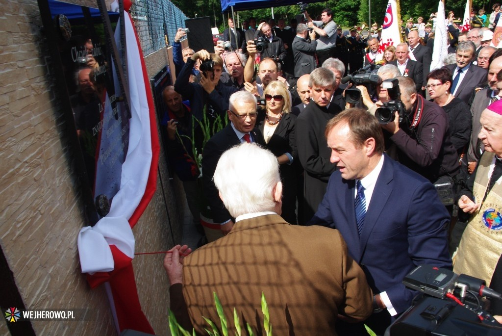 Zjazd Strzebielinkowców - odsłonięcie tablicy pamiątkowej - 17.08.2014