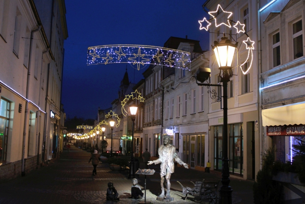 Iluminacje świetlne w Wejherowie-centrum