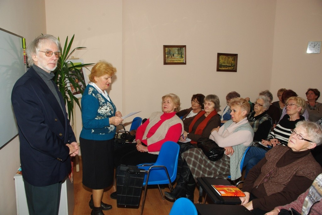 Spotkanie z poetą Zbigniewem Jablońskim w WUTW YMCA - 05.02. 2014