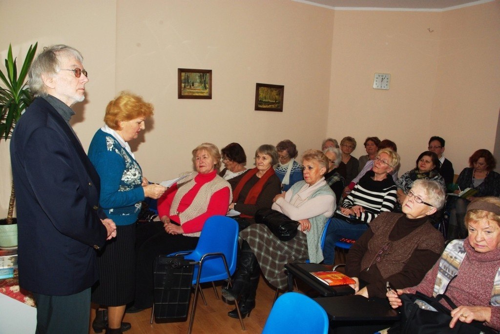 Spotkanie z poetą Zbigniewem Jablońskim w WUTW YMCA - 05.02. 2014