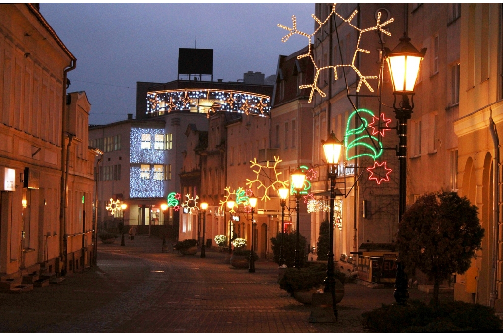 Iluminacje świetlne w Wejherowie-centrum