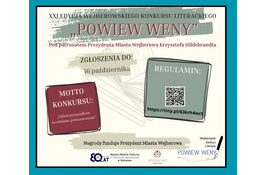 Zapraszamy do udziału w XXI edycji Wejherowskiego Konkursu Literackiego „Powiew Weny”