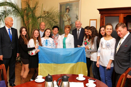 Studentki z Ukrainy w wejherowskim ratuszu