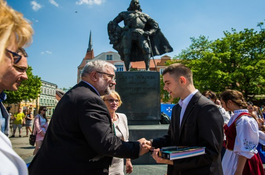 Parada samochodówki z okazji Dnia Patrona 