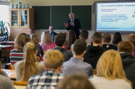 Młodzież zainteresowana Budżetem Obywatelskim