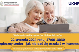 Spotkanie online dla seniorów – Jak nie dać się oszukać w Internecie