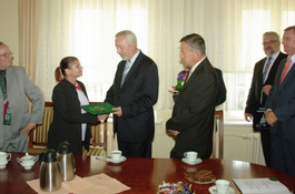 Prezydent Wejherowa pogratulował Alicji Eigner 