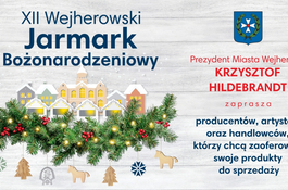 Zostań wystawcą XII Jarmarku Bożonarodzeniowego