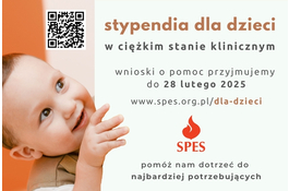 Stowarzyszenie SPES prowadzi nabór wniosków o stypendia dla dzieci