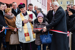 Klucze do nowych mieszkań budynku socjalnego