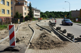 Powstają zatoki autobusowe w ul. Lelewela