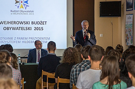 Prezydent Krzysztof Hildebrandt spotyka się z młodzieżą 