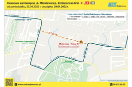 Przez tydzień zamknięta ul. Mickiewicza w Wejherowie 