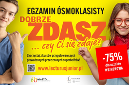 Egzaminy ósmoklasistów - Nowa oferta Fundacji Miasto dla samorządów