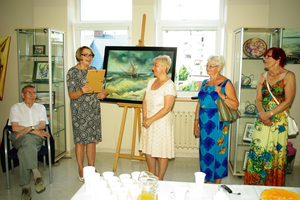Wystawa malarstwa Longiny Wysockiej w bibliotece - 24.07.2014