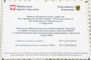 Nowa hala sportowa w Ośrodku dla Niesłyszących