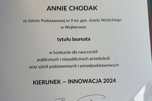 Sukces nauczycielki SP 9 - Anny Chodak