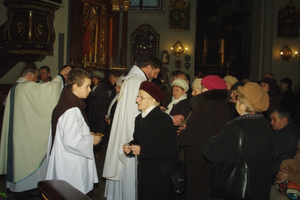 Nabożeństwo w Klasztorze z okazji Międzynarodowego Dnia Chorych - 11.02.2013