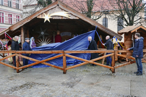 Otwarcie Szopki Betlejemskiej na rynku