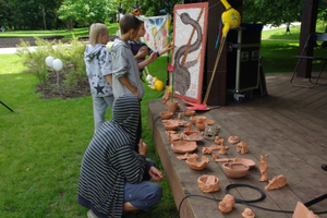 Wystawa  warsztatów letnich WCK w Parku Miejskim - 13.07.2012