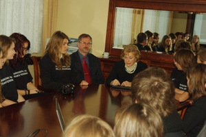 Młodzieżowa Rada Miasta - spotkanie z Krystyną Kłosin - 01.01.2013