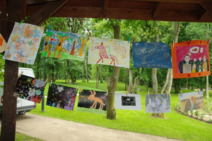 Wystawa  warsztatów letnich WCK w Parku Miejskim - 13.07.2012