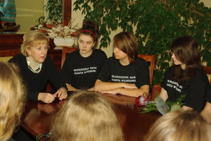 Młodzieżowa Rada Miasta - spotkanie z Krystyną Kłosin - 01.01.2013