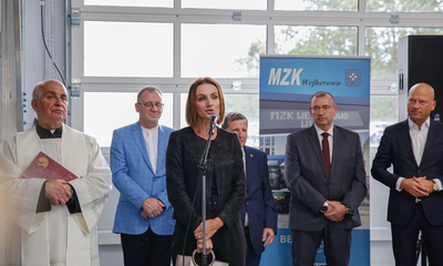Nowa hala garażowa i pierwszy autobus elektryczny MZK Wejherowo