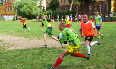 Mecz - finał  Wakacyjnej Wioski Tematycznej MOPS -09.08.2013