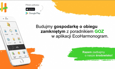 Budujemy gospodarkę w obiegu zamkniętym z poradnikiem GOZ w aplikacji Eco harmonogram