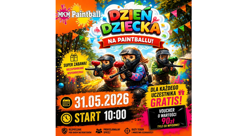DZIEŃ DZIECKA Z MKM PAINTBALL