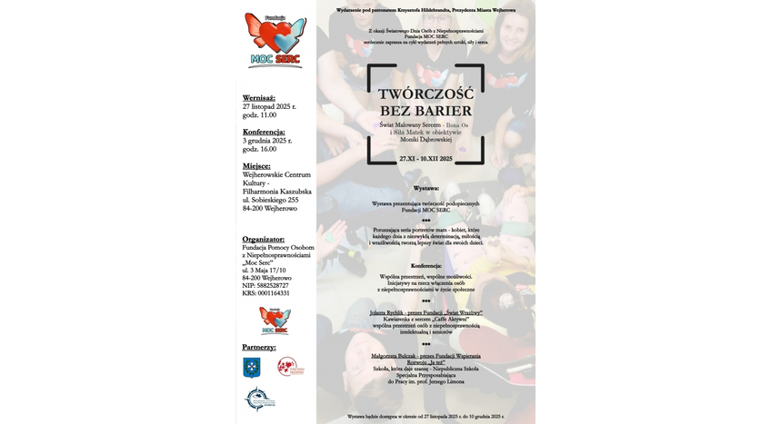 Konferencja - Wspólna przestrzeń, wspólne możliwości. Inicjatywy na rzecz włączenia osób z niepełnosprawnościami w życie społeczne.