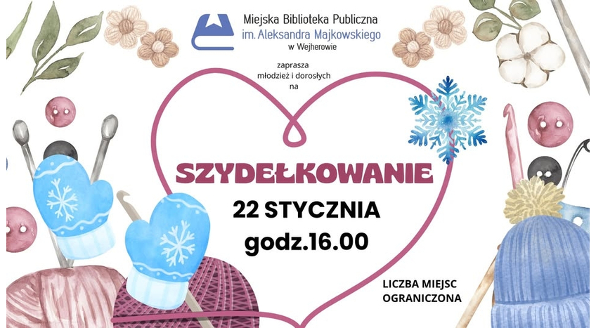 Szydełkowanie - spotkanie dla młodzieży i dorosłych