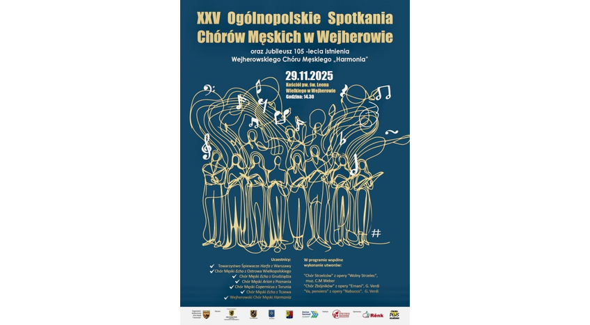 XXV Spotkanie Chórów Męskich oraz Jubileusz 105-lecia Chóru Męskiego - Harmonia