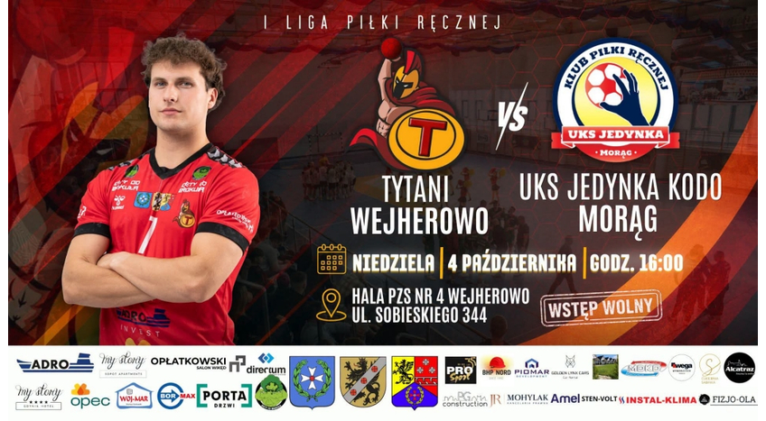 Mecz I ligi mężczyzn:  KS Tytani Wejherowo - UKS Jedynka KODO Morąg