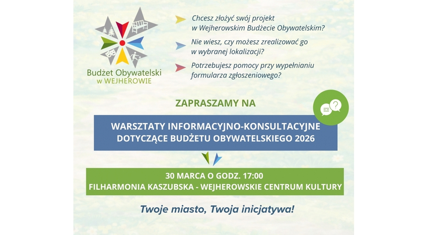 II Konsultacje - Wejherowski Budżet Obywatelski 2026